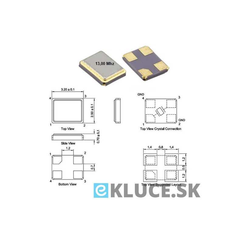 13,00Mhz OSCILLÁTOR VYSIELAČ FREKVENCIE