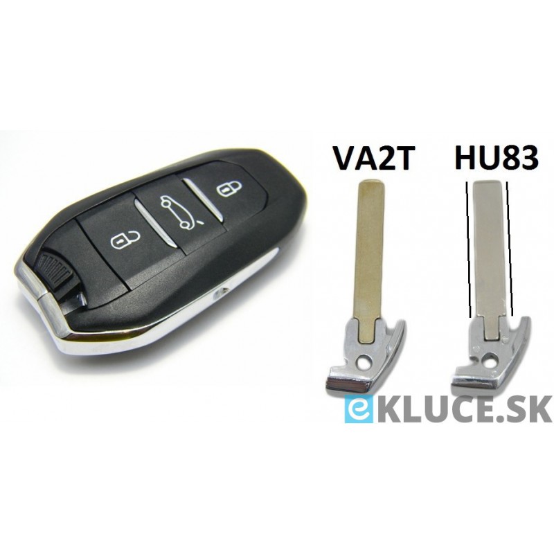 PEUGEOT 3 TL. KEYLESS ČIP:4A -NCF29AxM